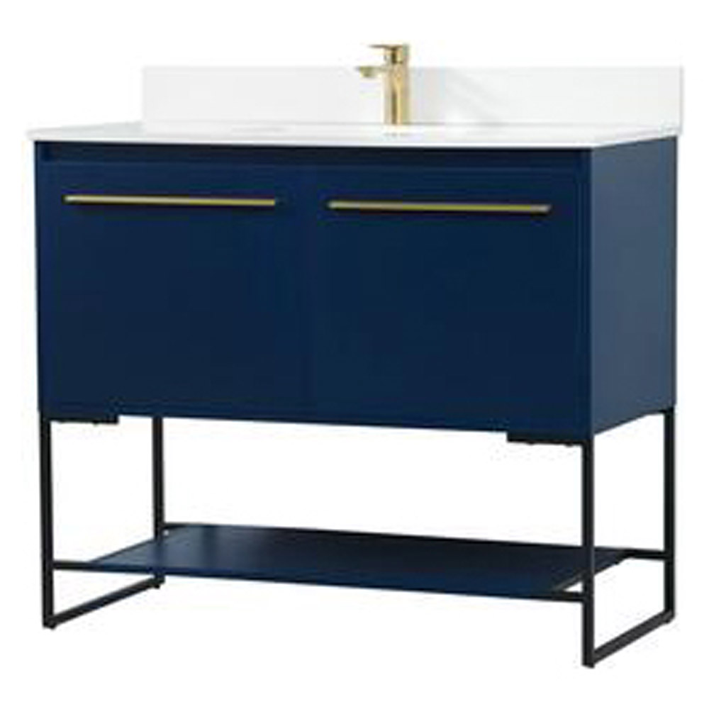 Elegant Bathroom Vanity - Blue (VF42540MBL)