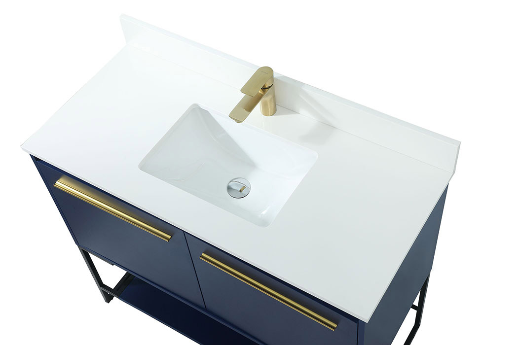 Elegant Bathroom Vanity - Blue (VF42540MBL-BS)