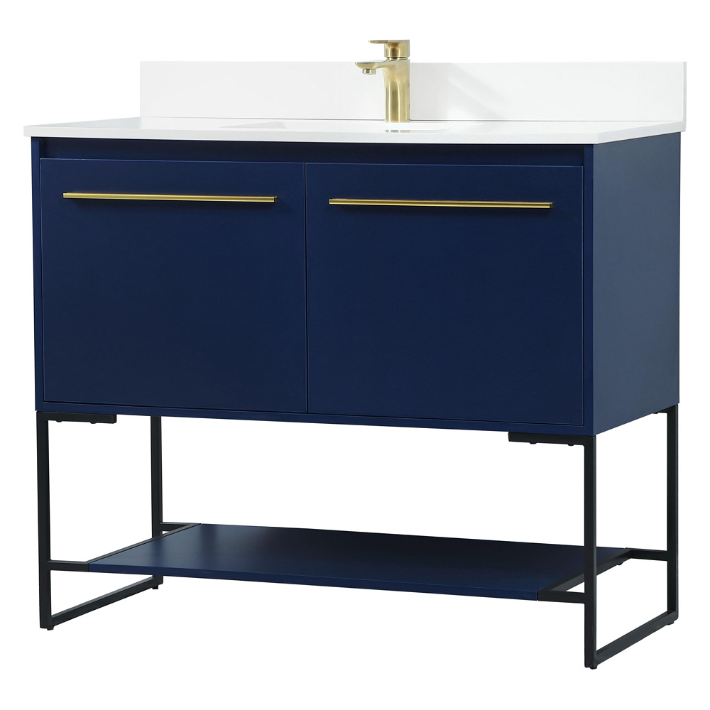 Elegant Bathroom Vanity - Blue (VF42540MBL-BS)