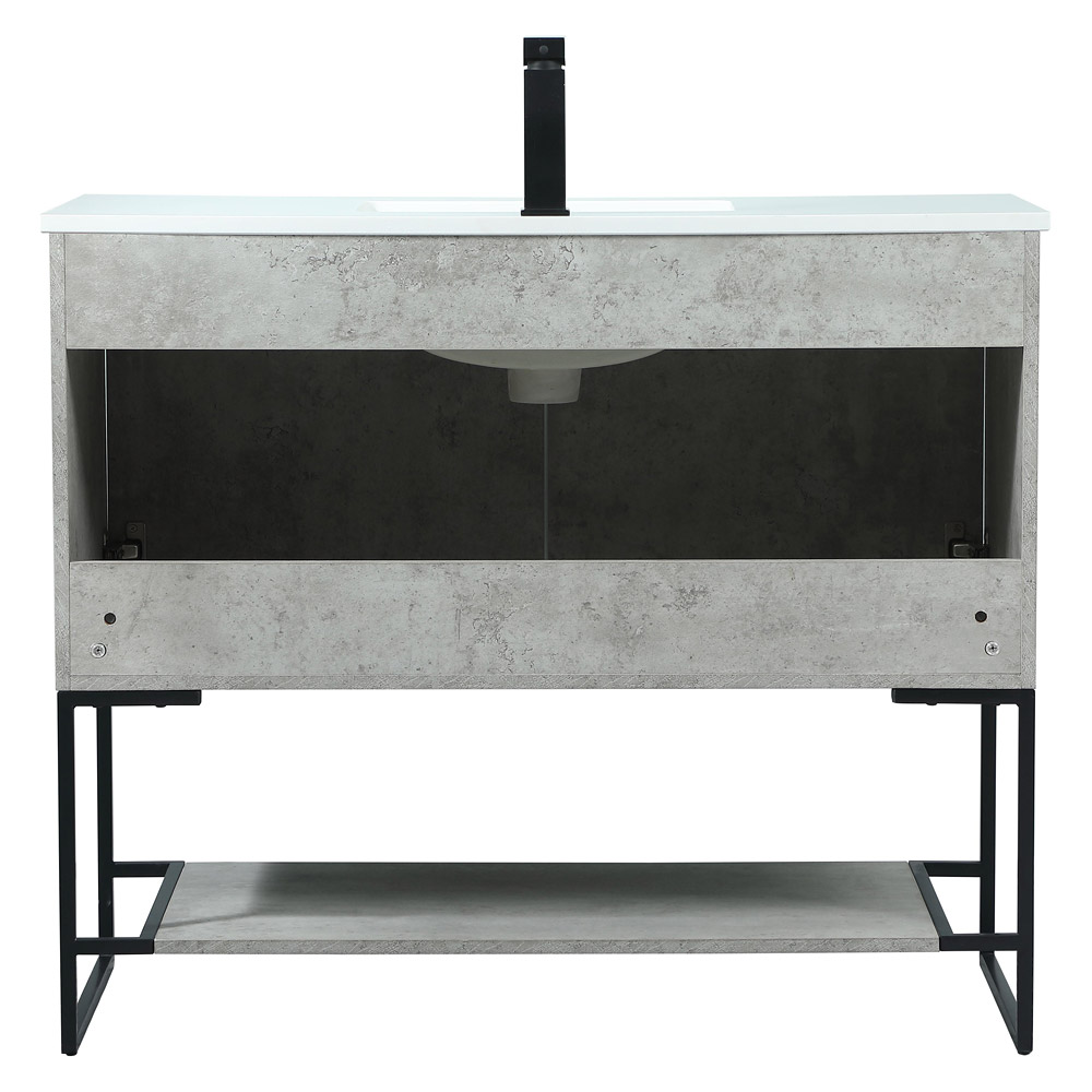 Elegant Bathroom Vanity - Concrete Gray (VF42540MCG)