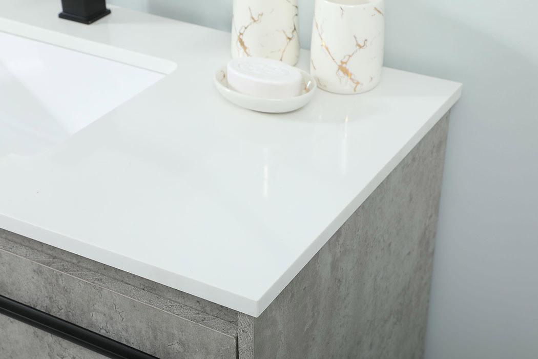 Elegant Bathroom Vanity - Concrete Gray (VF42540MCG)