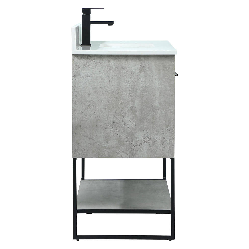 Elegant Bathroom Vanity - Concrete Gray (VF42540MCG-BS)