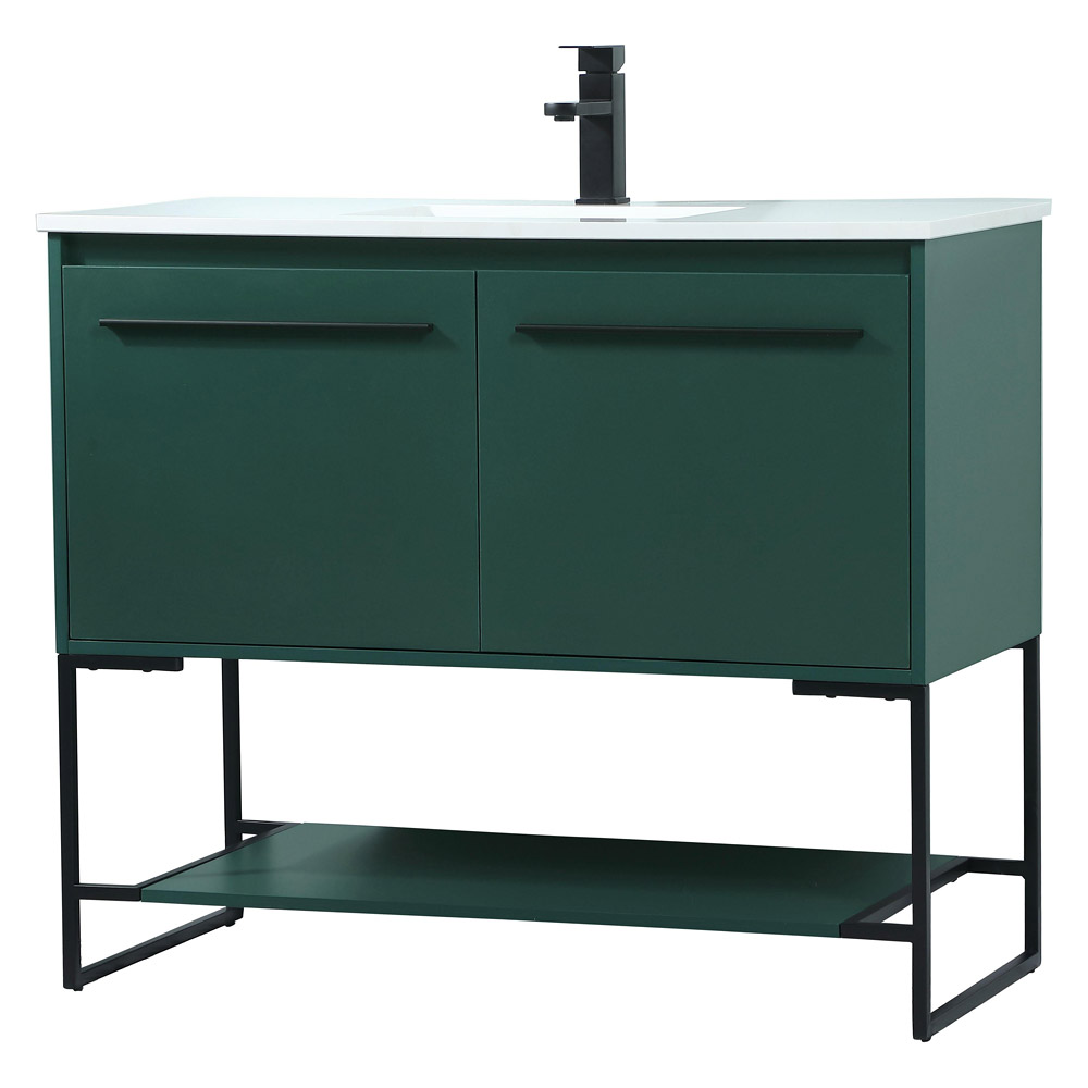 Elegant Bathroom Vanity - Green (VF42540MGN)