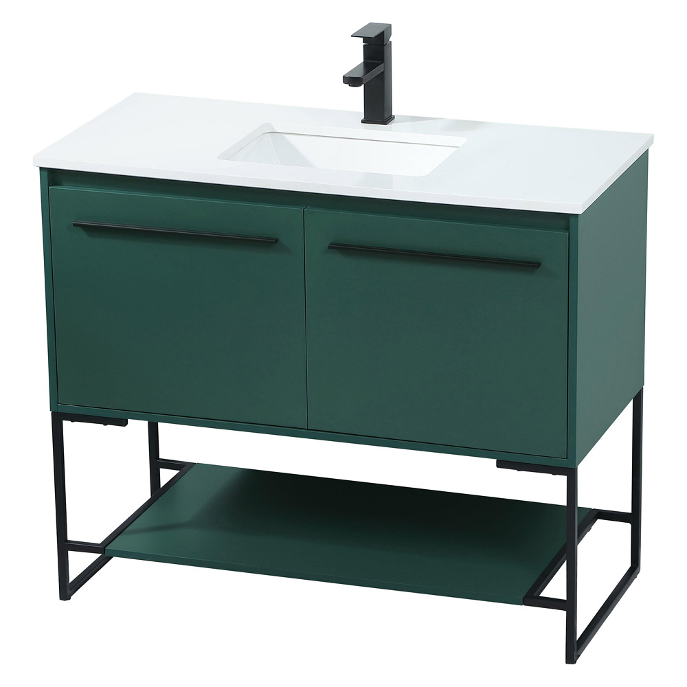 Elegant Bathroom Vanity - Green (VF42540MGN)