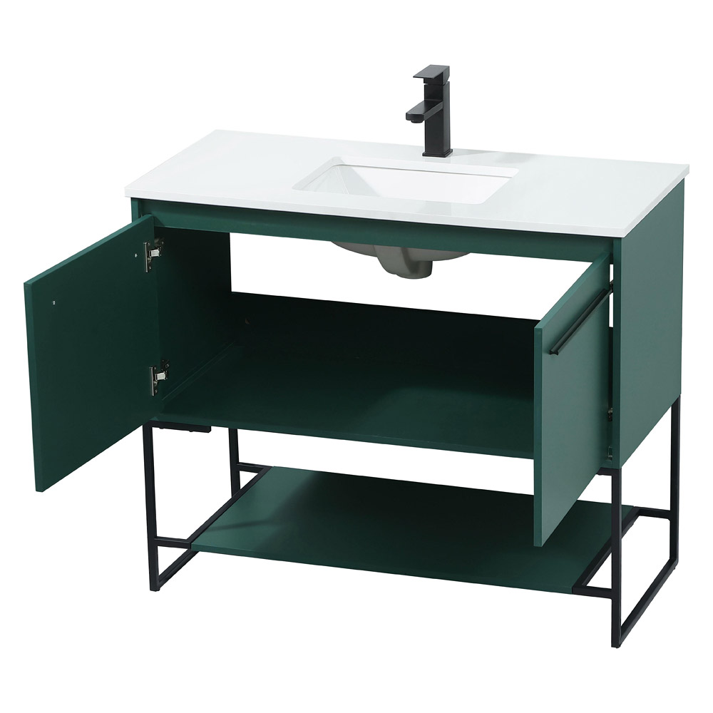 Elegant Bathroom Vanity - Green (VF42540MGN)