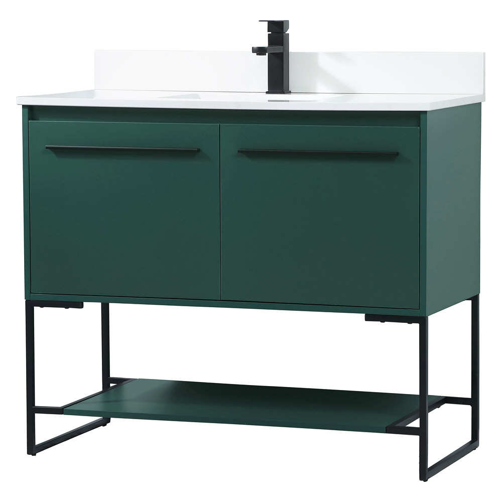 Elegant Bathroom Vanity - Green (VF42540MGN-BS)