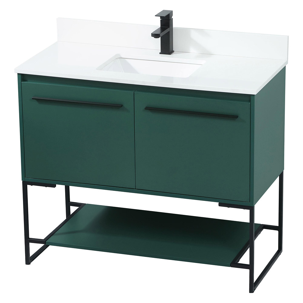 Elegant Bathroom Vanity - Green (VF42540MGN-BS)