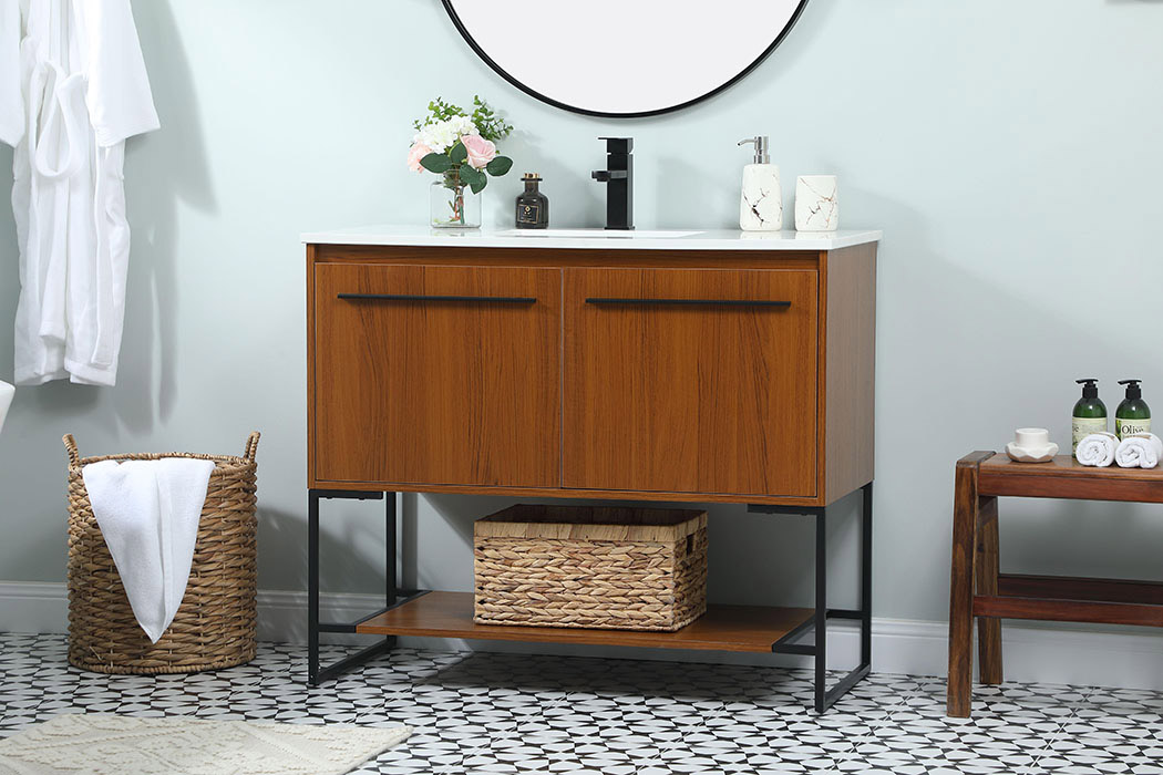 Elegant Bathroom Vanity - Teak (VF42540MTK)