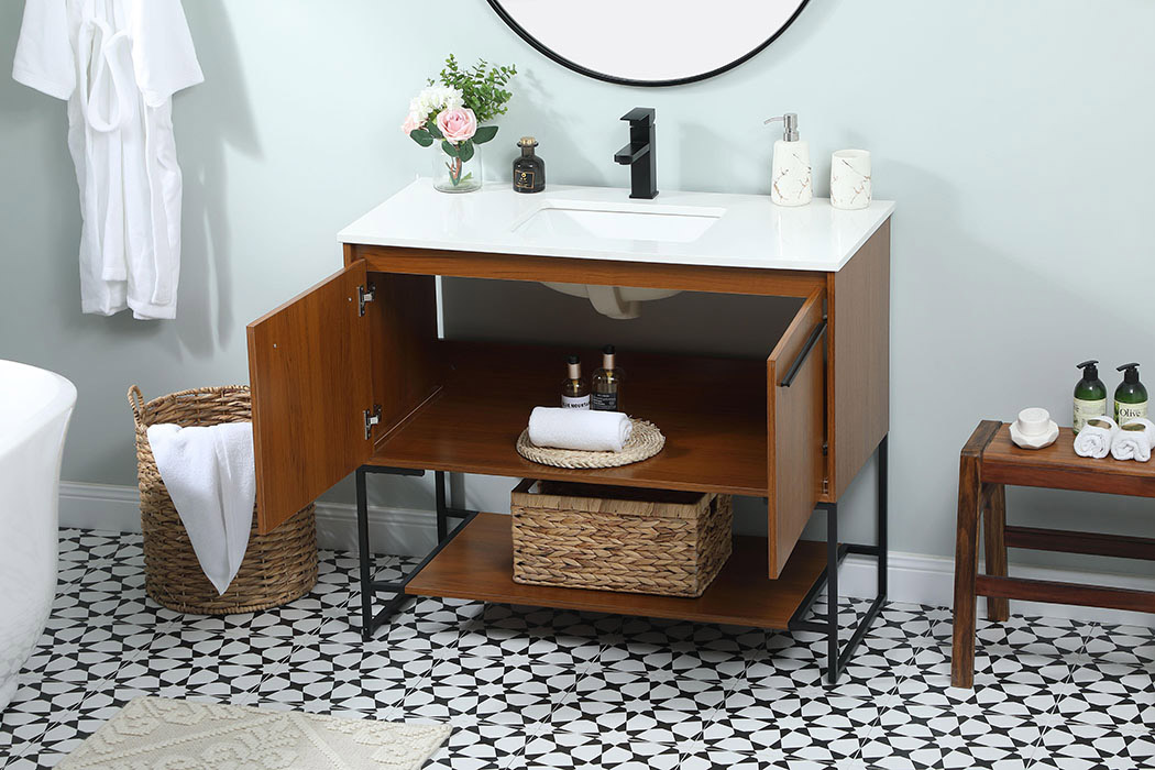 Elegant Bathroom Vanity - Teak (VF42540MTK)