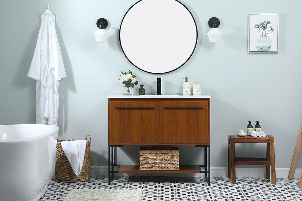 Elegant Bathroom Vanity - Teak (VF42540MTK)