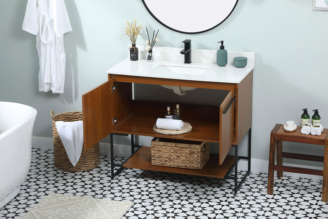 Elegant Bathroom Vanity - Teak (VF42540MTK-BS)