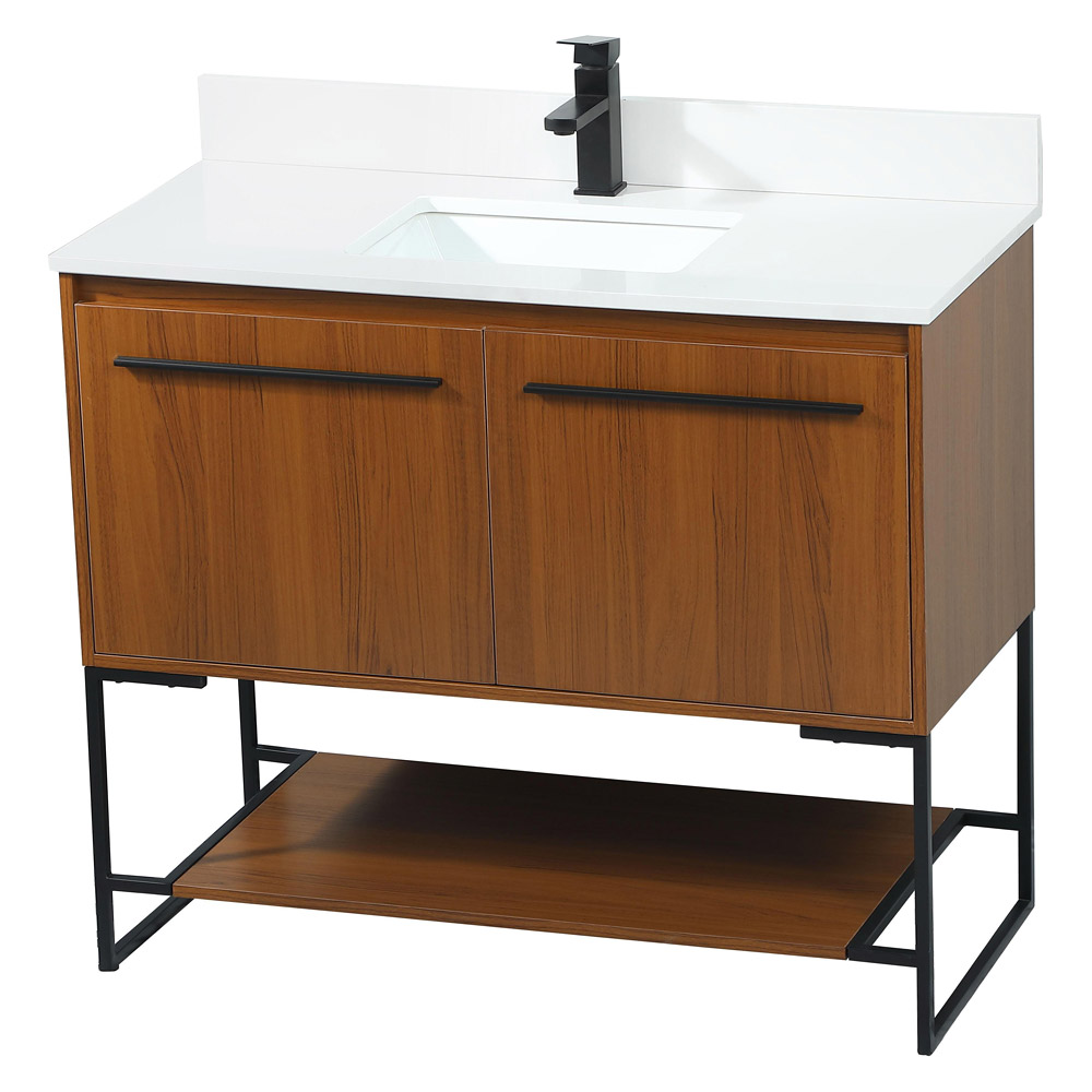 Elegant Bathroom Vanity - Teak (VF42540MTK-BS)