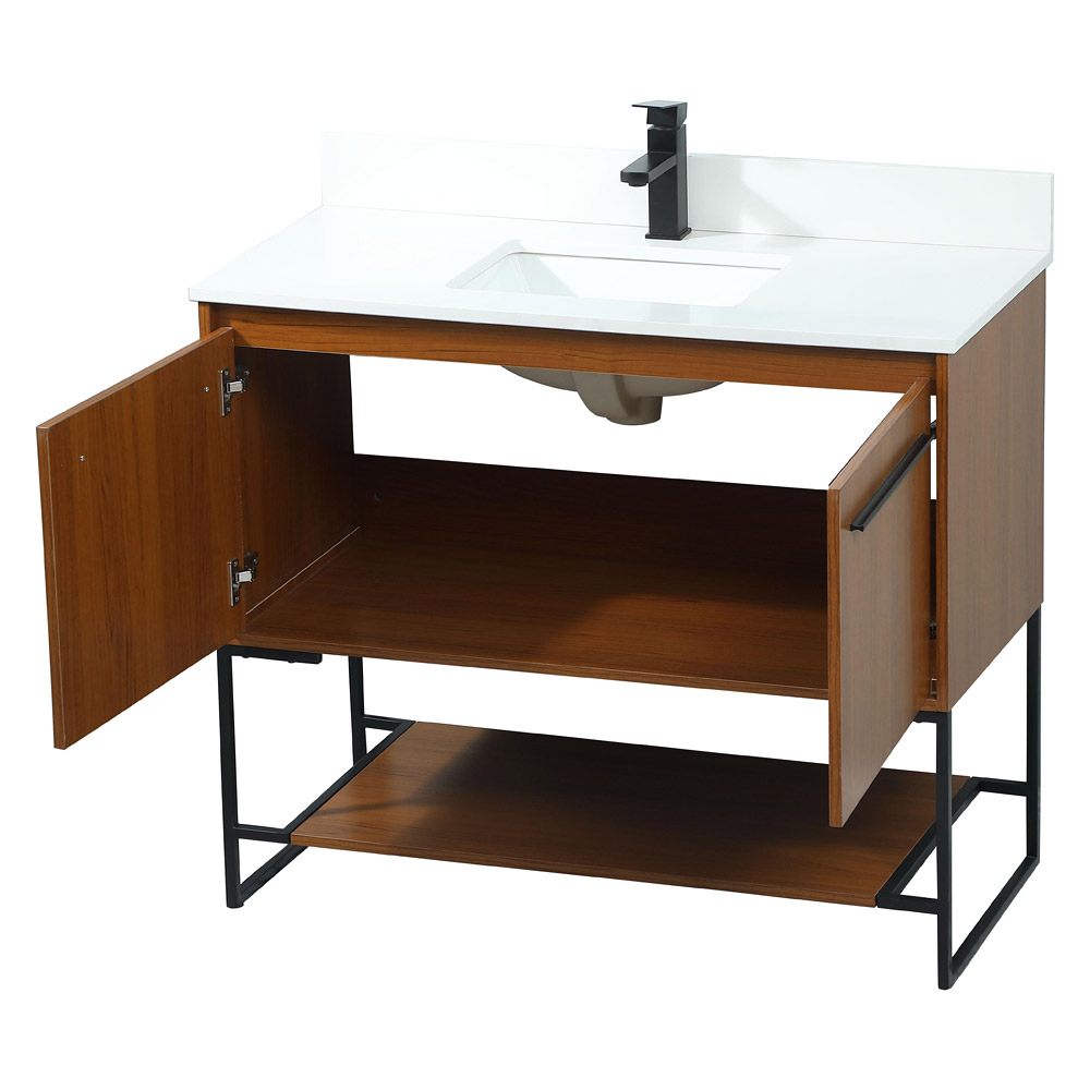 Elegant Bathroom Vanity - Teak (VF42540MTK-BS)