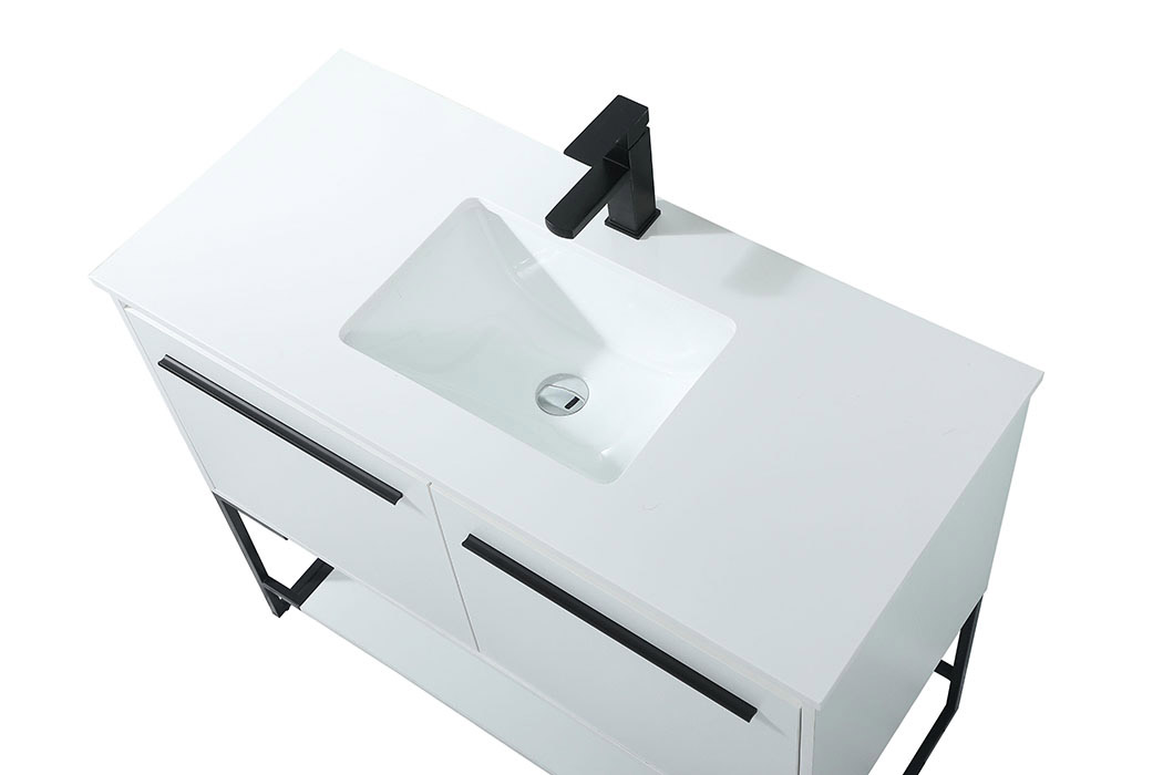 Elegant Bathroom Vanity - White (VF42540MWH)