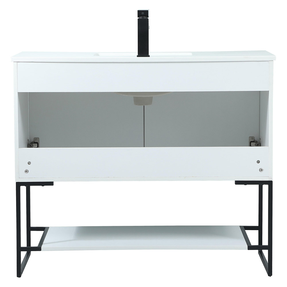 Elegant Bathroom Vanity - White (VF42540MWH)