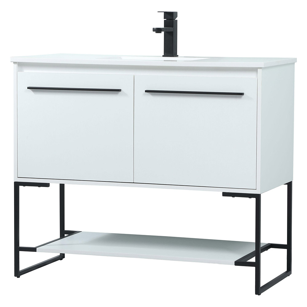 Elegant Bathroom Vanity - White (VF42540MWH)