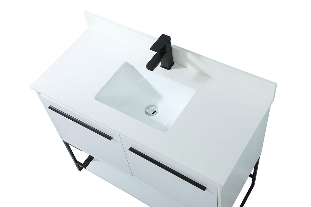 Elegant Bathroom Vanity - White (VF42540MWH-BS)