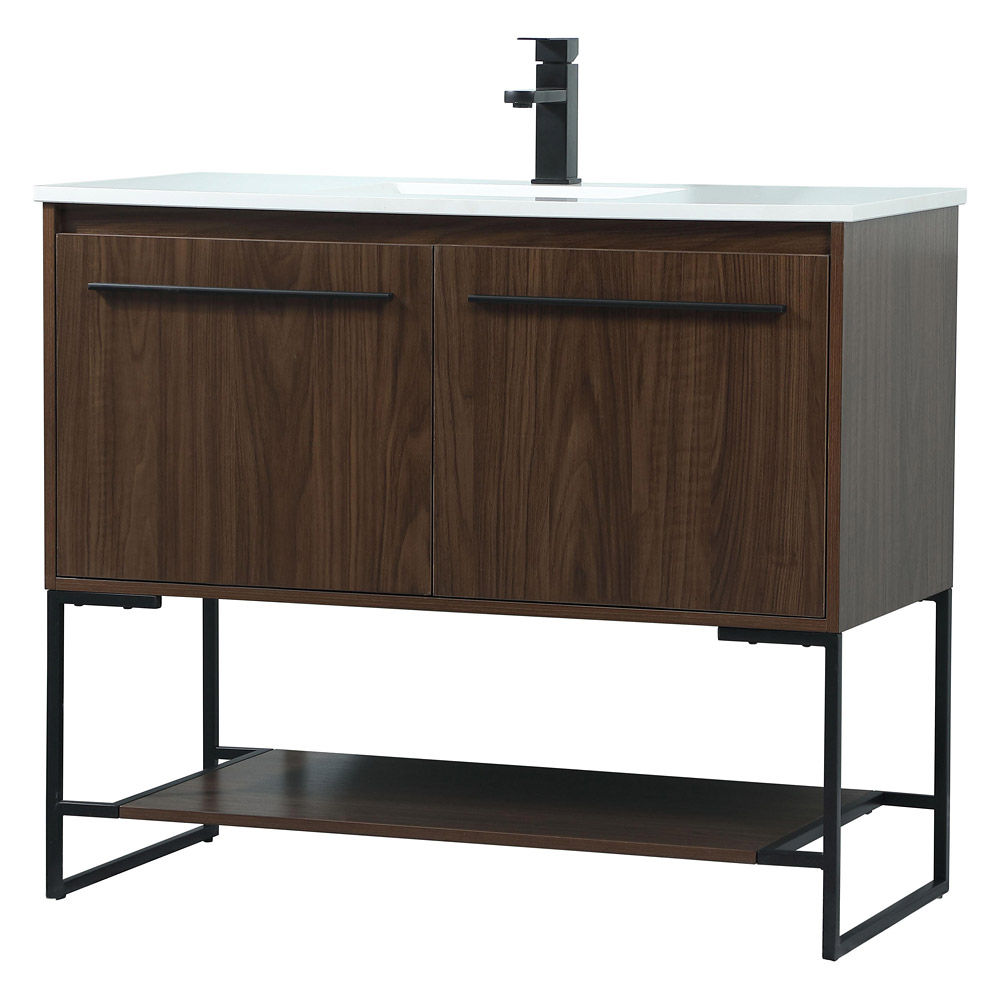 Elegant Bathroom Vanity - Walnut (VF42540MWT)