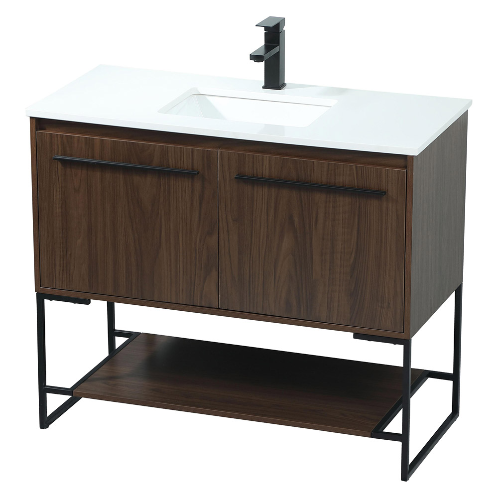 Elegant Bathroom Vanity - Walnut (VF42540MWT)