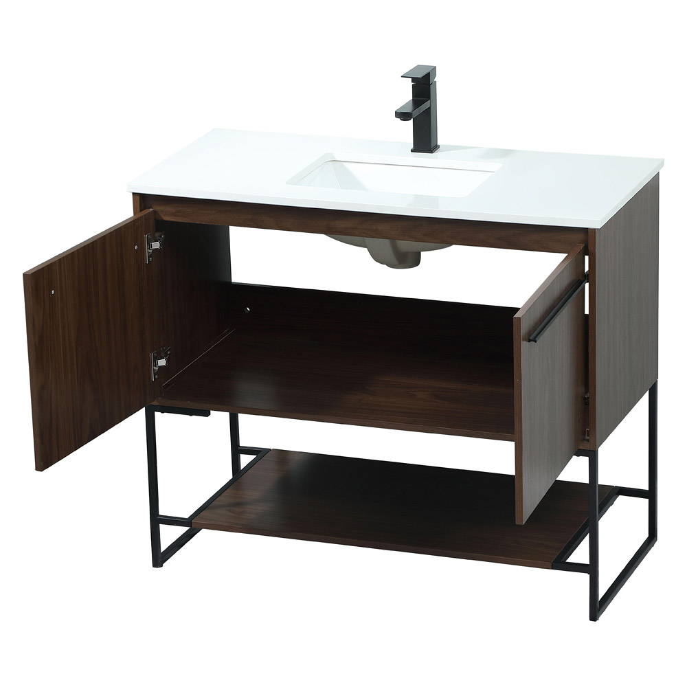 Elegant Bathroom Vanity - Walnut (VF42540MWT)