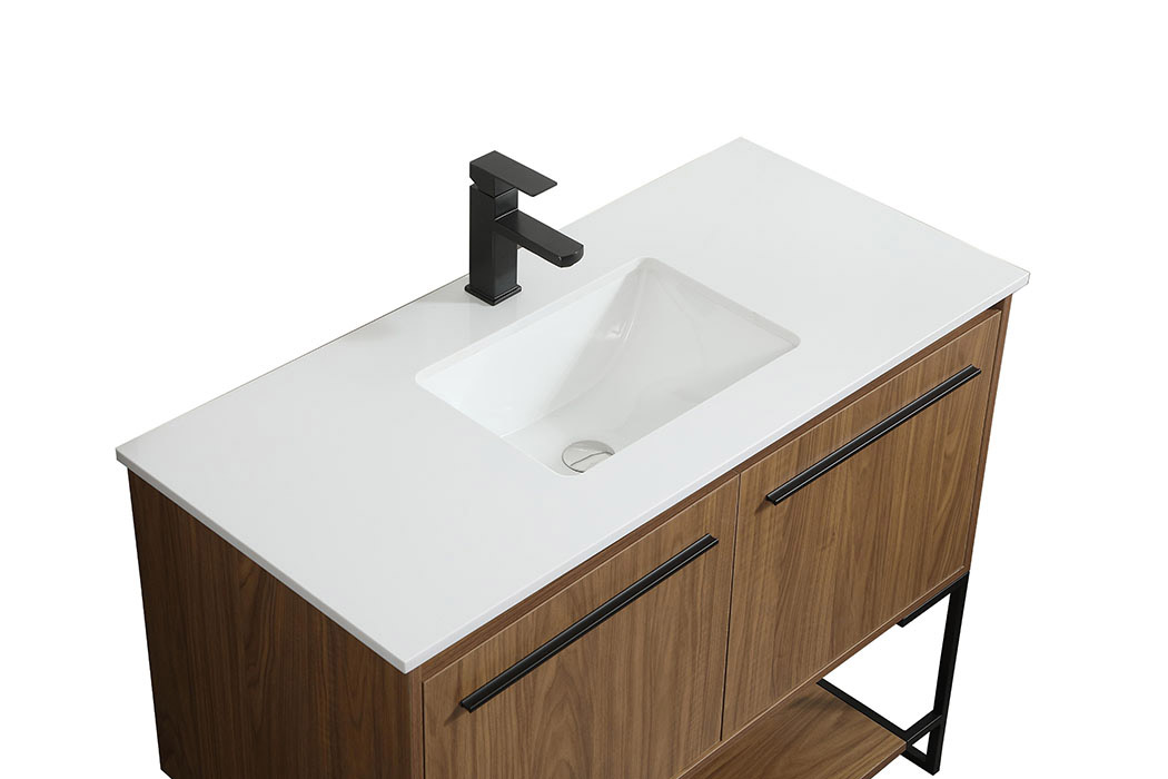 Elegant Bathroom Vanity - Walnut Brown (VF42540WB)