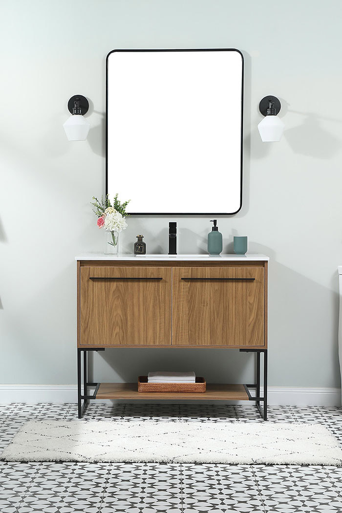 Elegant Bathroom Vanity - Walnut Brown (VF42540WB)