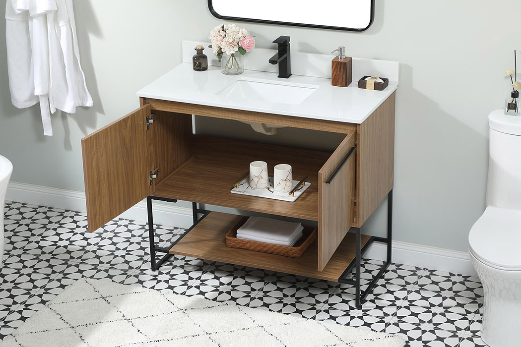 Elegant Bathroom Vanity - Walnut Brown (VF42540WB-BS)