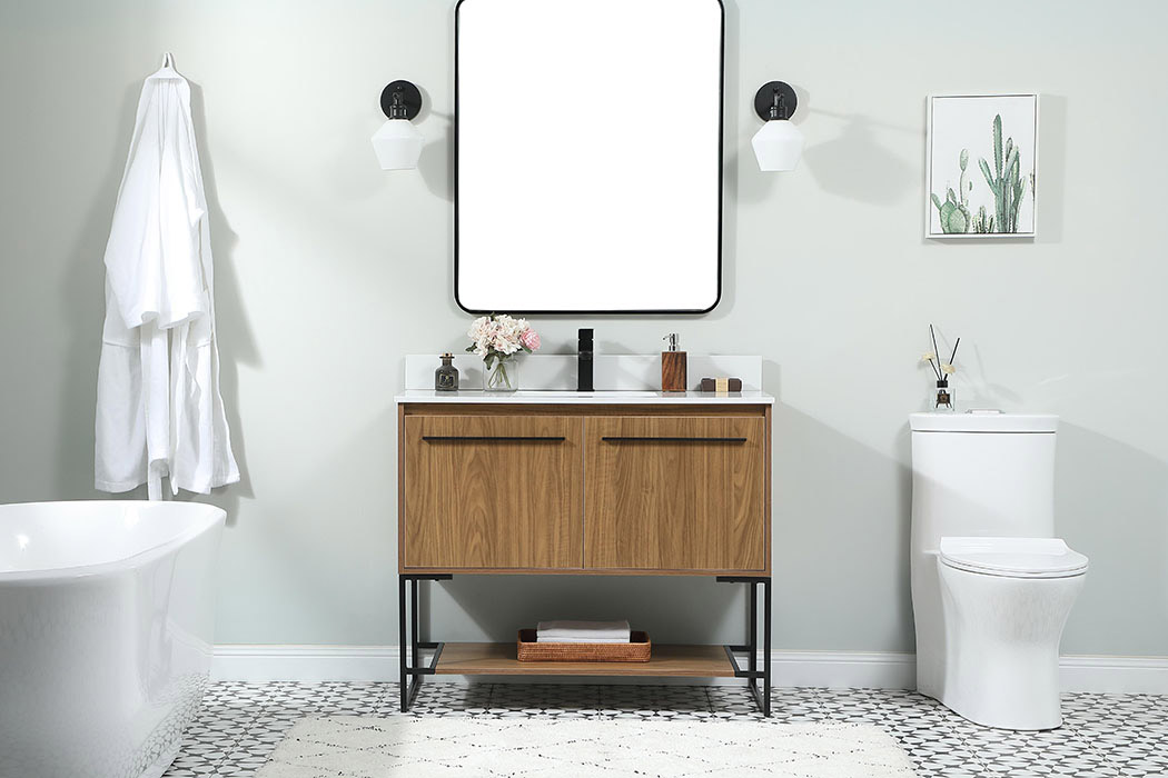 Elegant Bathroom Vanity - Walnut Brown (VF42540WB-BS)