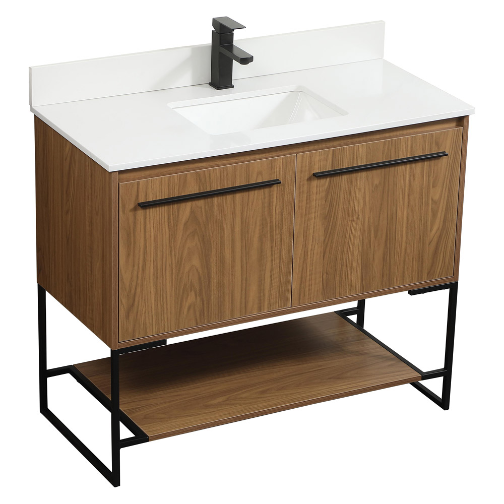 Elegant Bathroom Vanity - Walnut Brown (VF42540WB-BS)