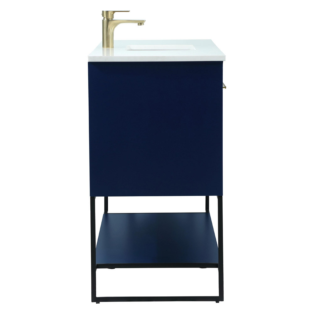 Elegant Bathroom Vanity - Blue (VF42548MBL)