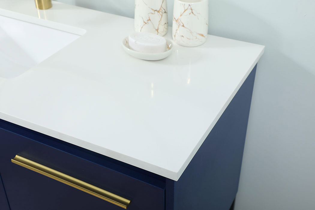 Elegant Bathroom Vanity - Blue (VF42548MBL)