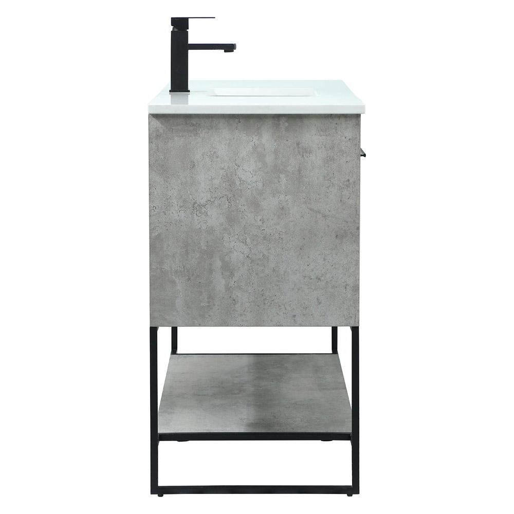 Elegant Bathroom Vanity - Concrete Gray (VF42548MCG)