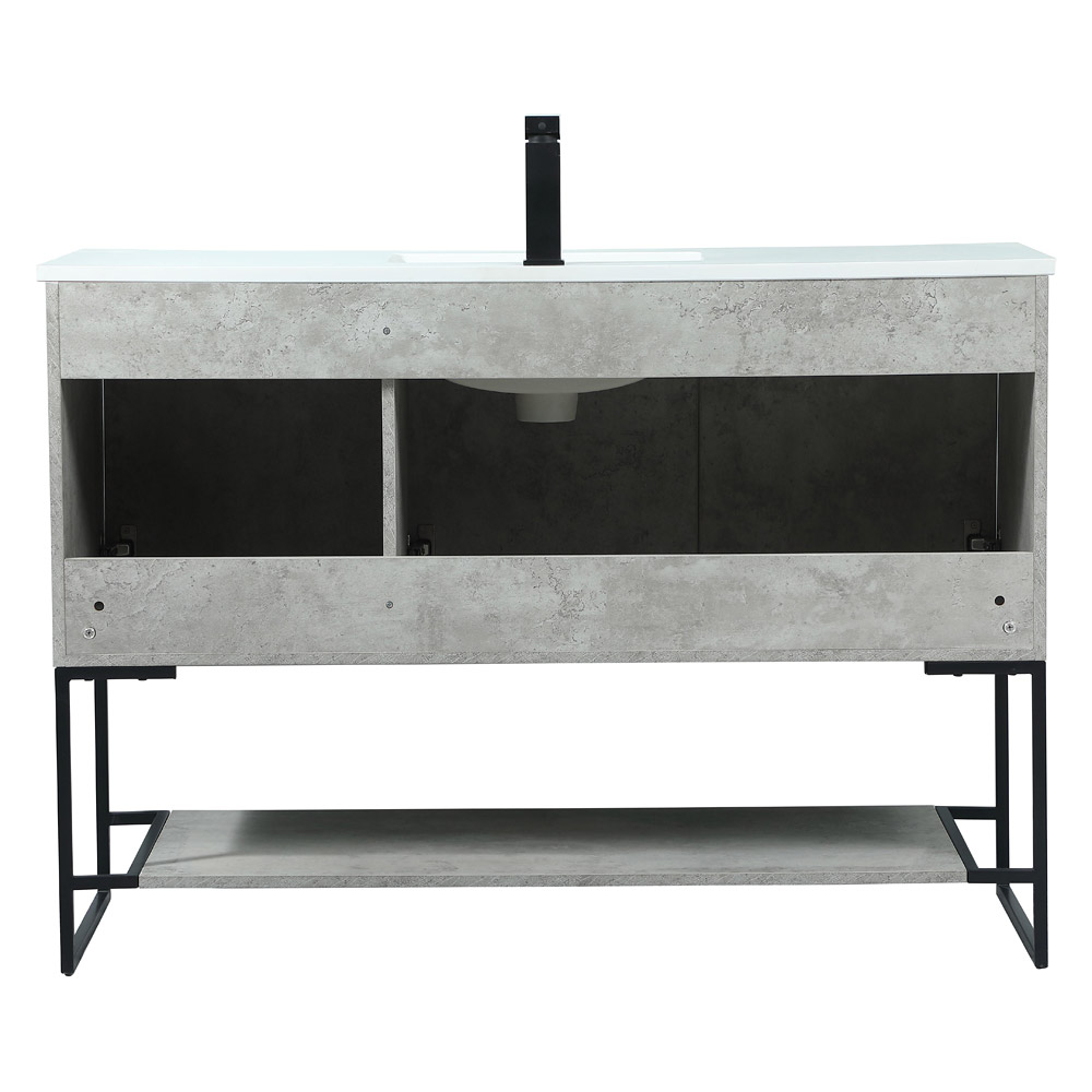 Elegant Bathroom Vanity - Concrete Gray (VF42548MCG)