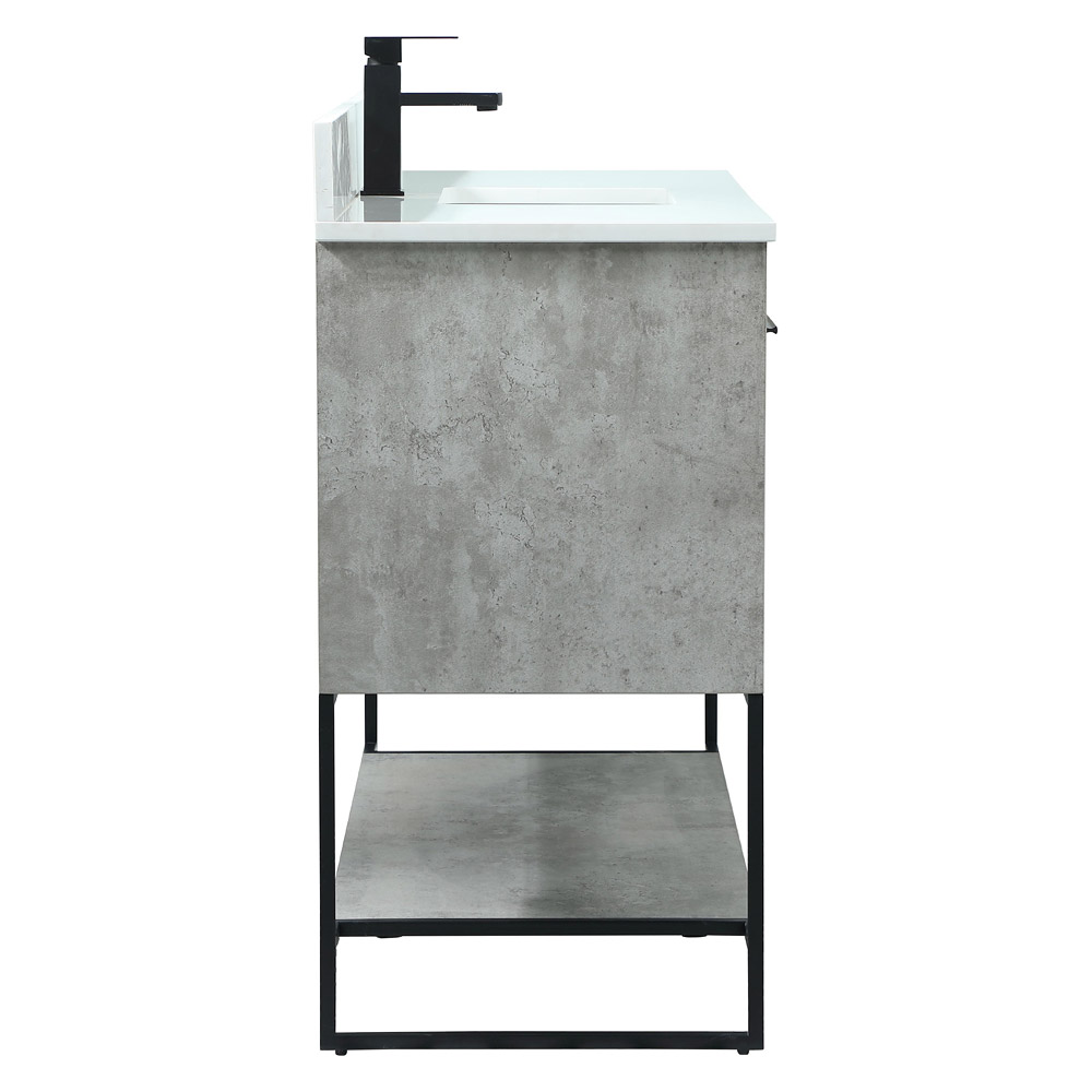 Elegant Bathroom Vanity - Concrete Gray (VF42548MCG-BS)