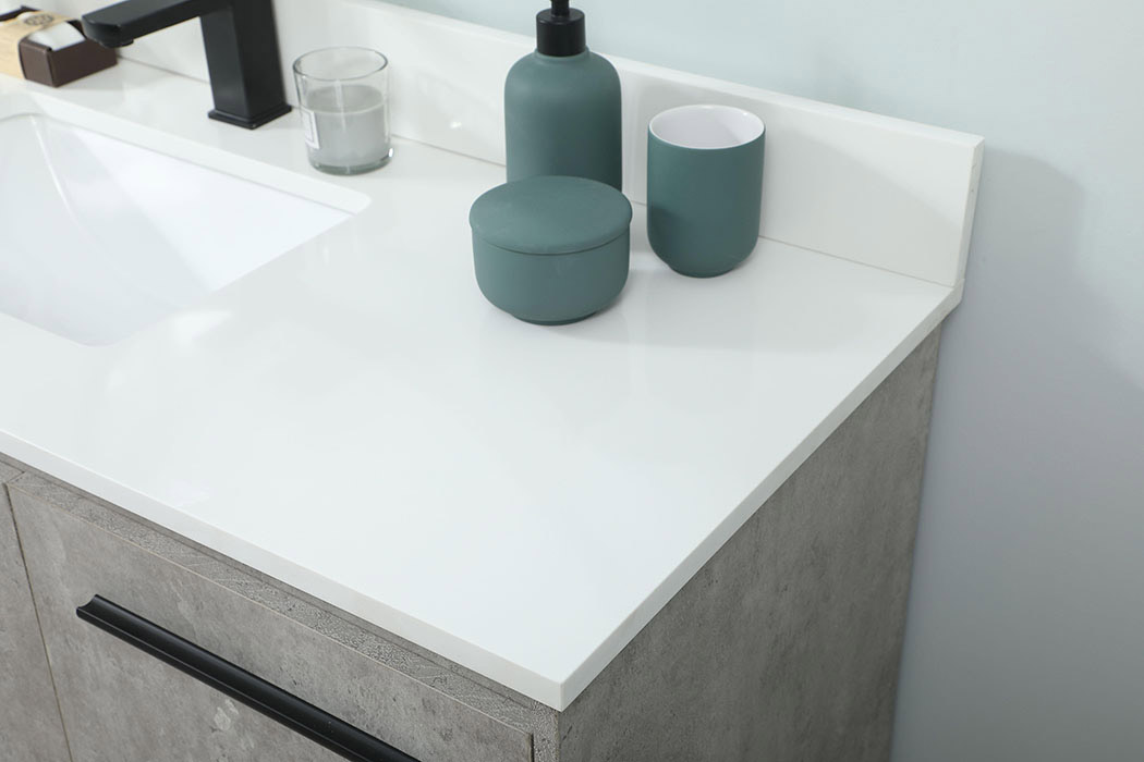 Elegant Bathroom Vanity - Concrete Gray (VF42548MCG-BS)