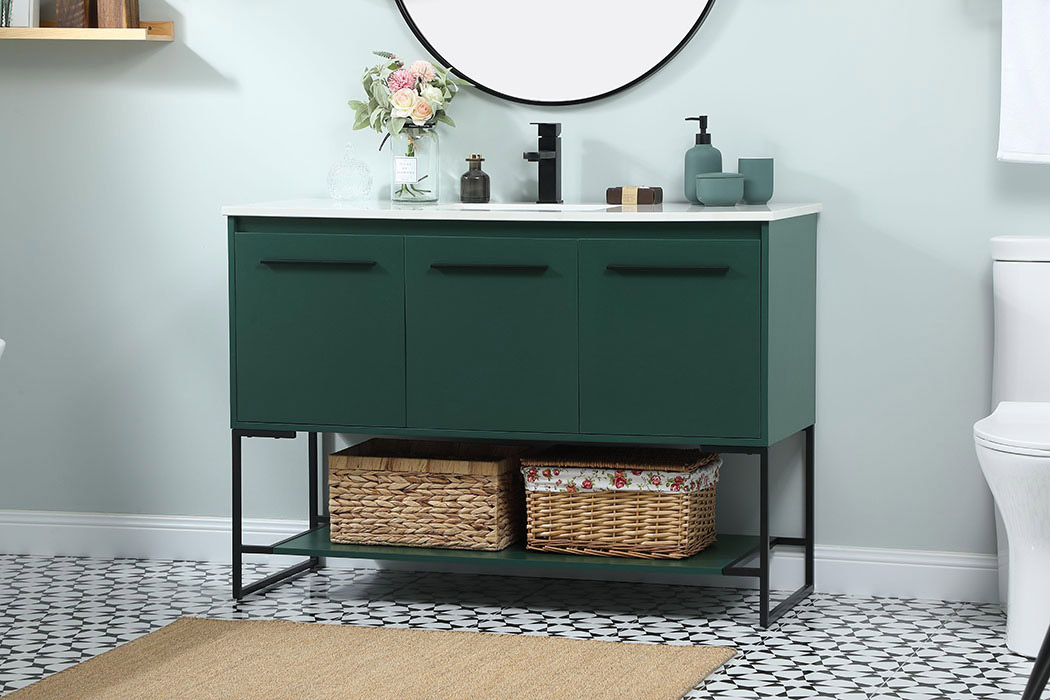 Elegant Bathroom Vanity - Green (VF42548MGN)