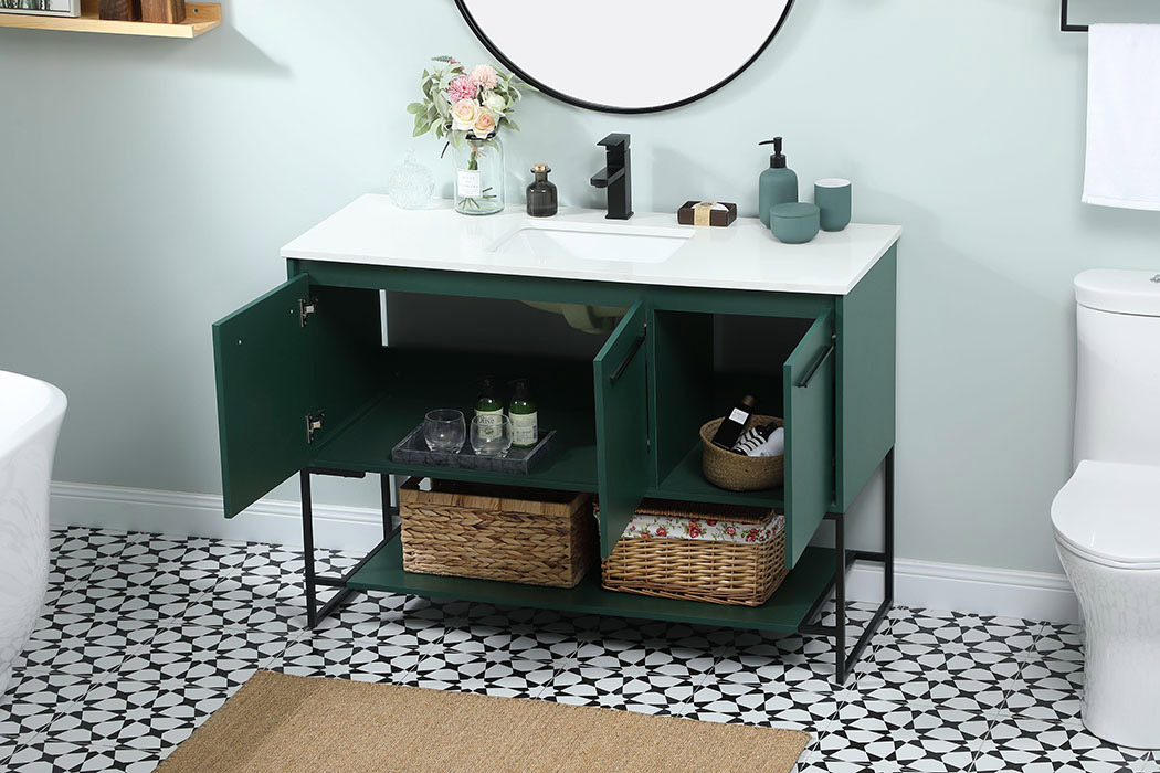 Elegant Bathroom Vanity - Green (VF42548MGN)