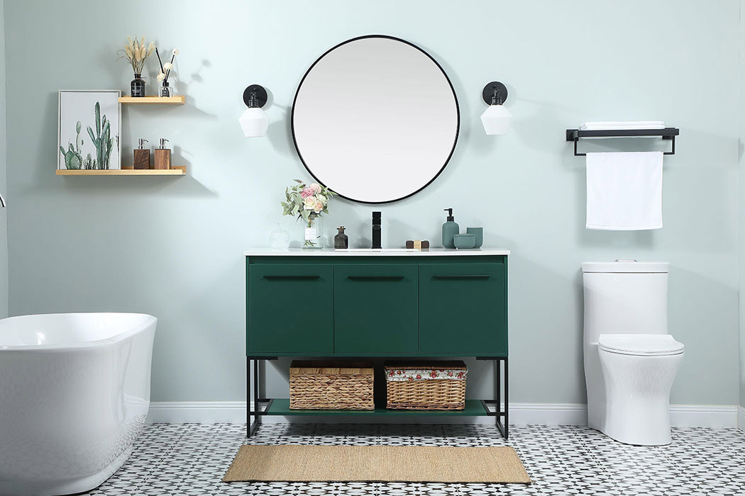 Elegant Bathroom Vanity - Green (VF42548MGN)