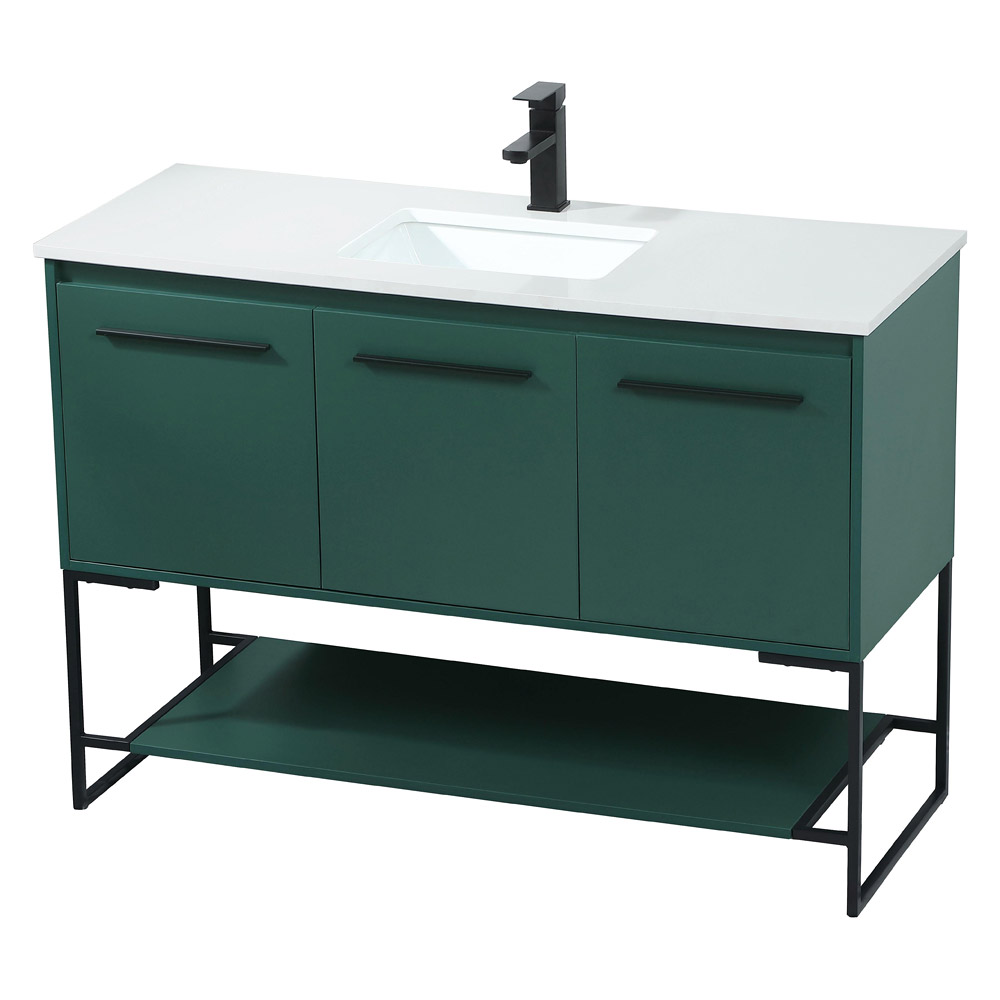 Elegant Bathroom Vanity - Green (VF42548MGN)