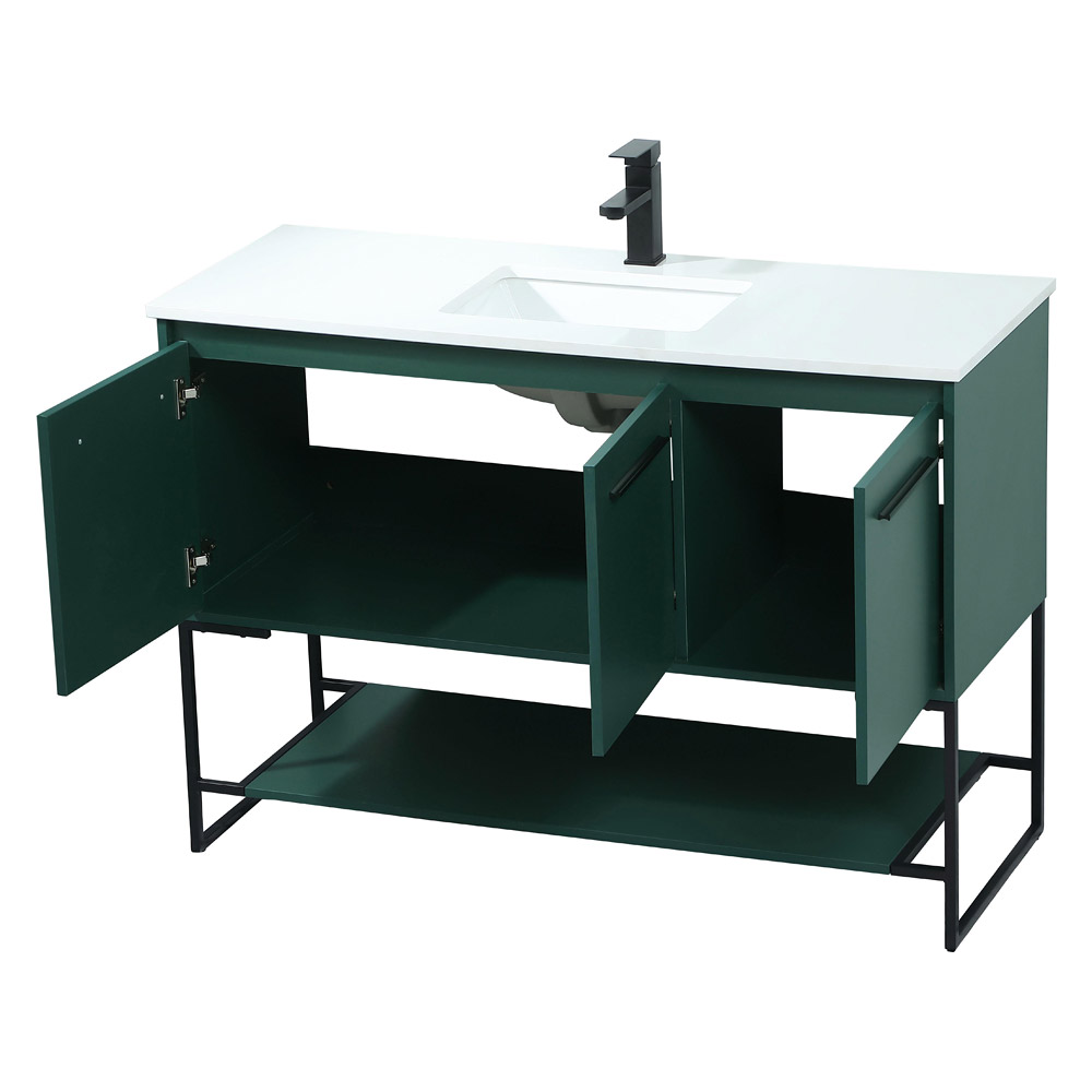 Elegant Bathroom Vanity - Green (VF42548MGN)