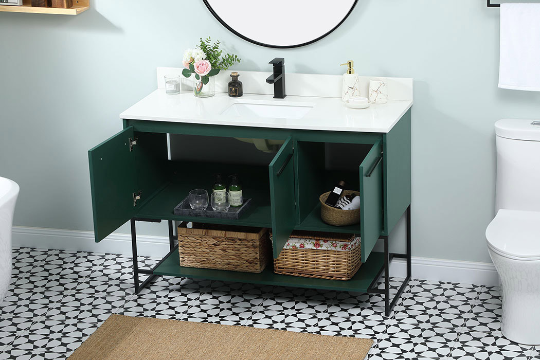 Elegant Bathroom Vanity - Green (VF42548MGN-BS)