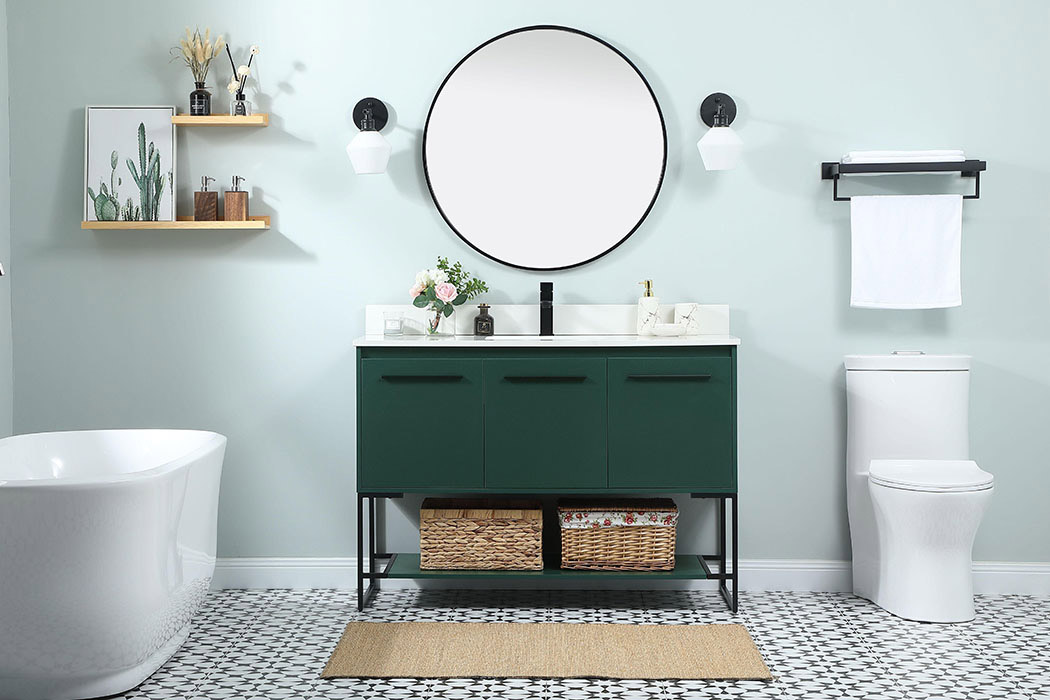 Elegant Bathroom Vanity - Green (VF42548MGN-BS)