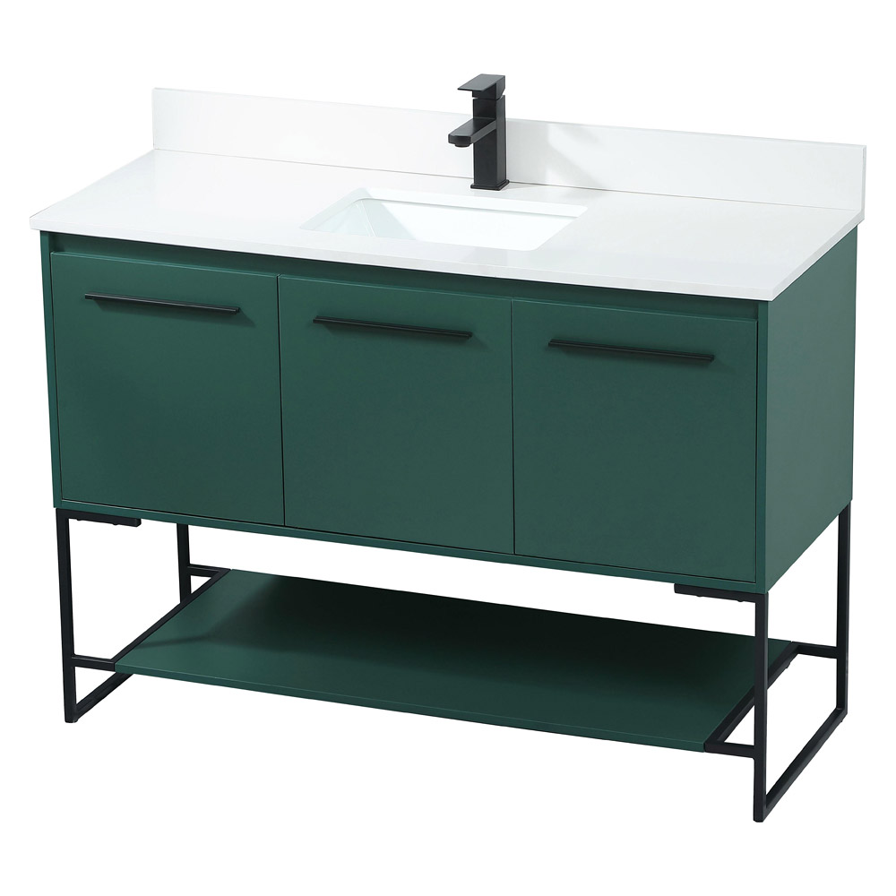 Elegant Bathroom Vanity - Green (VF42548MGN-BS)