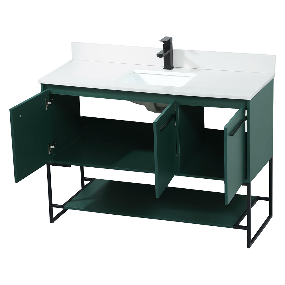 Elegant Bathroom Vanity - Green (VF42548MGN-BS)