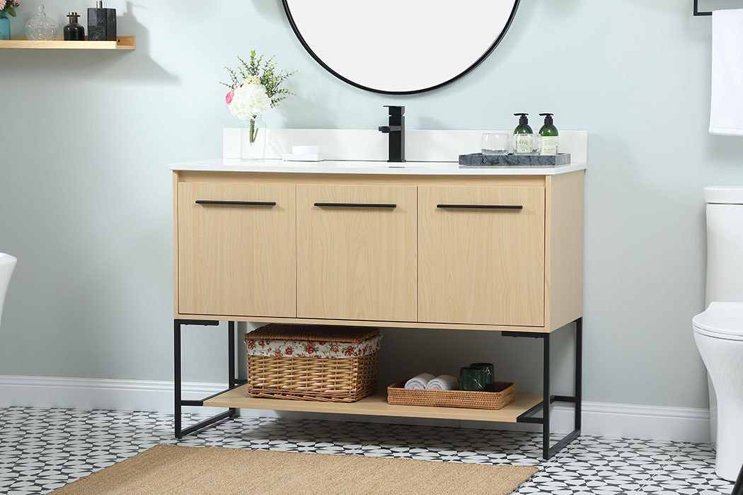 Elegant Bathroom Vanity - Maple (VF42548MMP-BS)