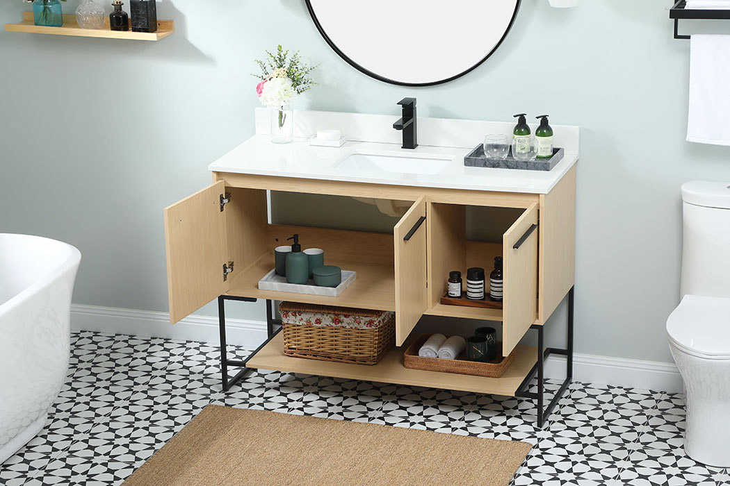 Elegant Bathroom Vanity - Maple (VF42548MMP-BS)