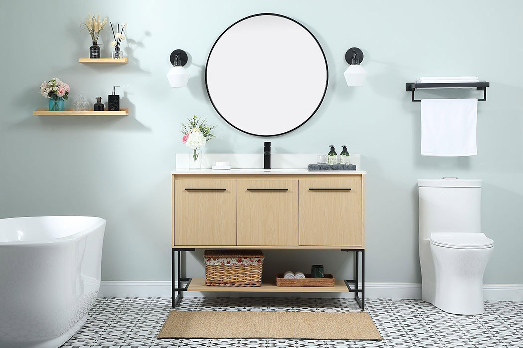 Elegant Bathroom Vanity - Maple (VF42548MMP-BS)