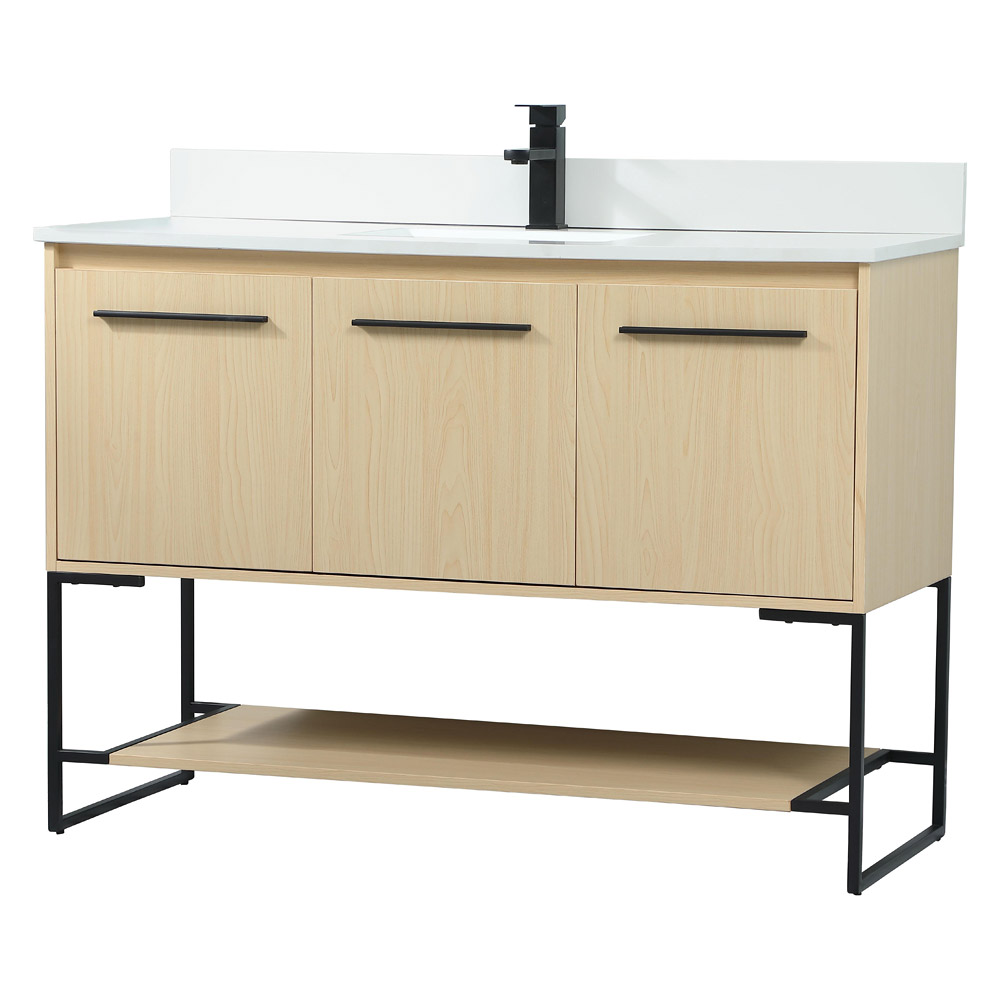 Elegant Bathroom Vanity - Maple (VF42548MMP-BS)