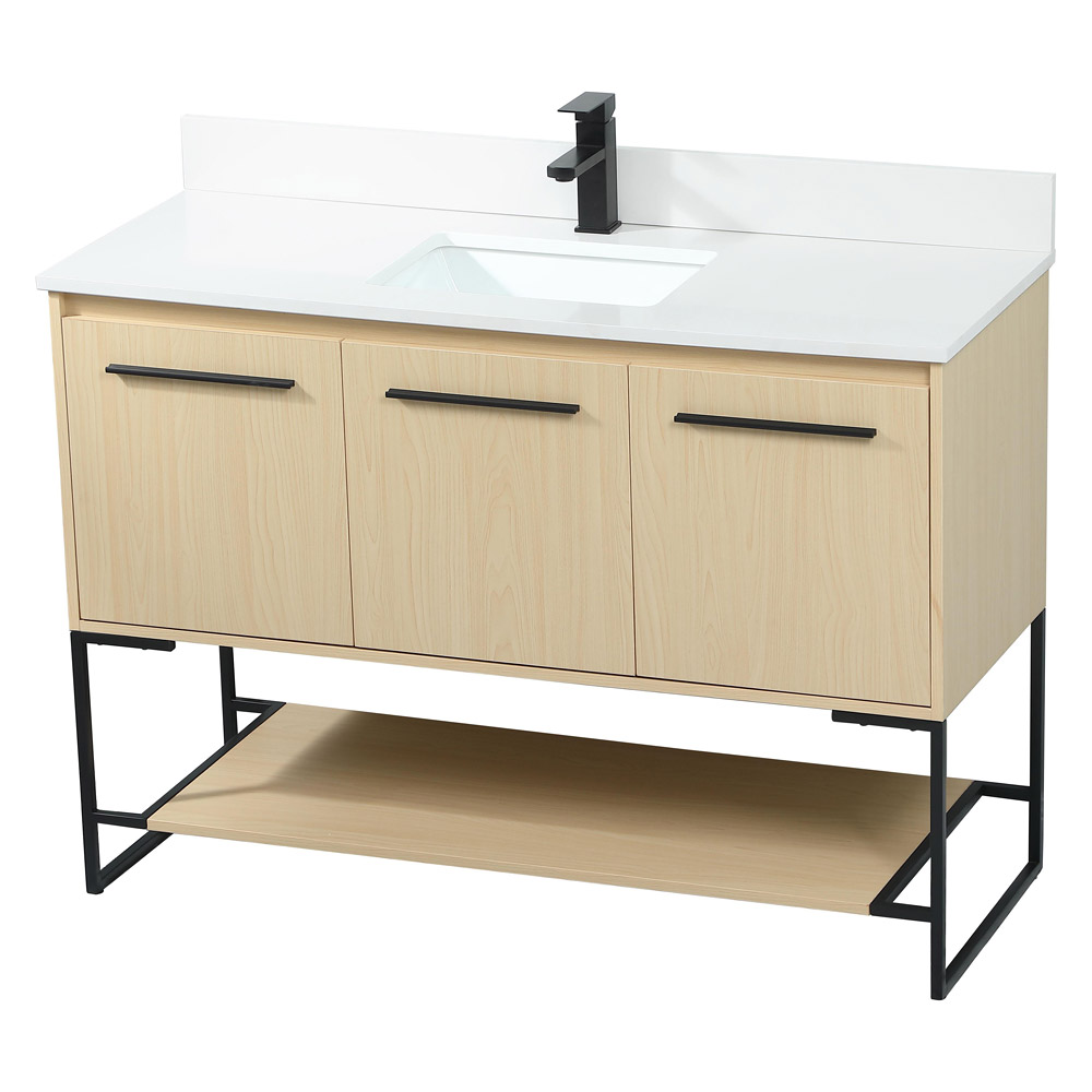 Elegant Bathroom Vanity - Maple (VF42548MMP-BS)