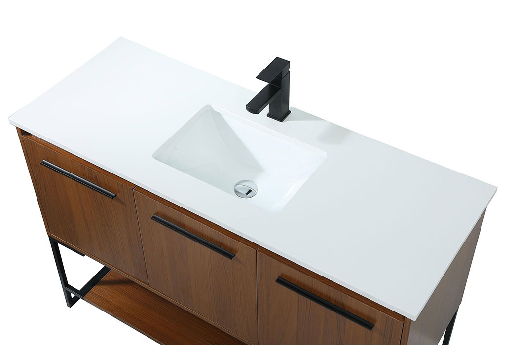 Elegant Bathroom Vanity - Teak (VF42548MTK)